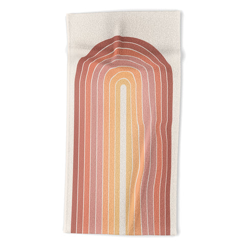 Colour Poems Gradient Arch Natural Beach Towel