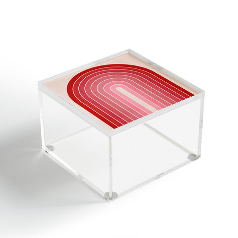Colour Poems Gradient Arch Pink Red Tones Acrylic Box