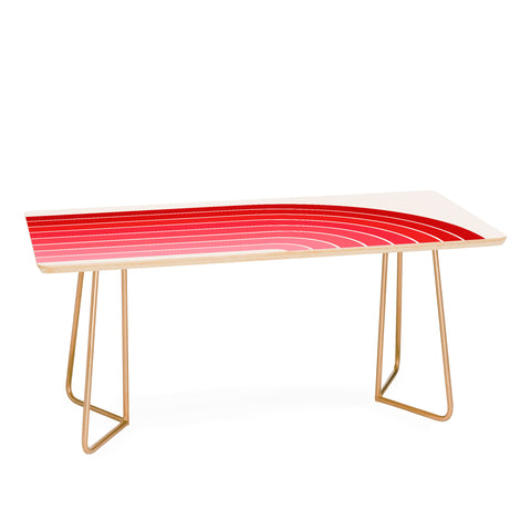 Colour Poems Gradient Arch Pink Red Tones Coffee Table