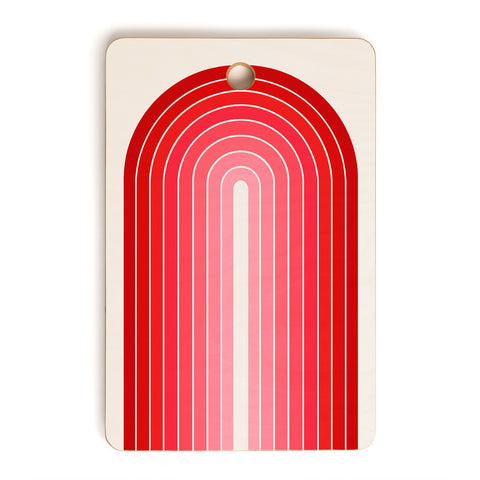 Colour Poems Gradient Arch Pink Red Tones Cutting Board Rectangle