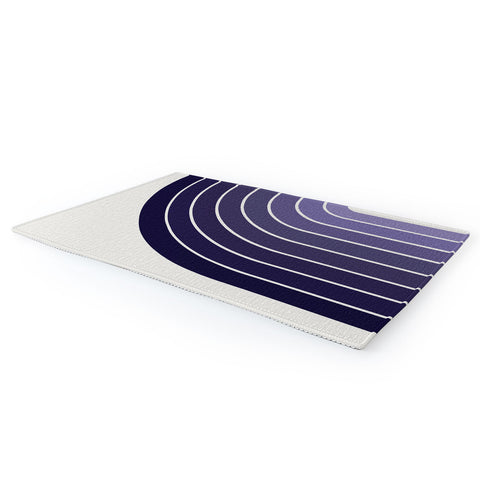 Colour Poems Gradient Arch Purple Area Rug