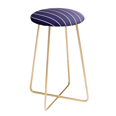 Colour Poems Gradient Arch Purple Counter Stool