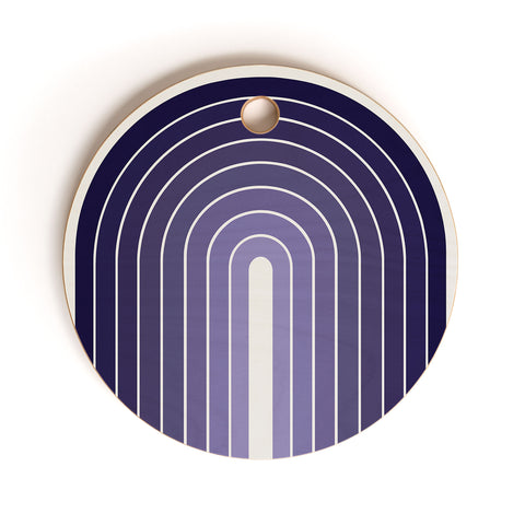Colour Poems Gradient Arch Purple Cutting Board Round