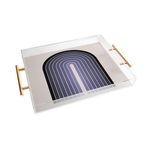 Colour Poems Gradient Arch Purple Acrylic Tray