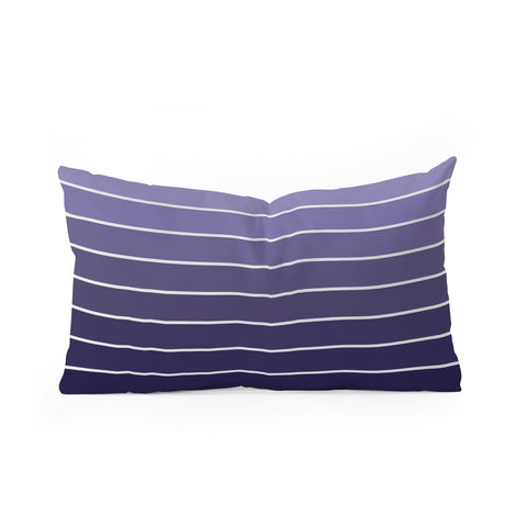 Colour Poems Gradient Arch Purple Oblong Throw Pillow
