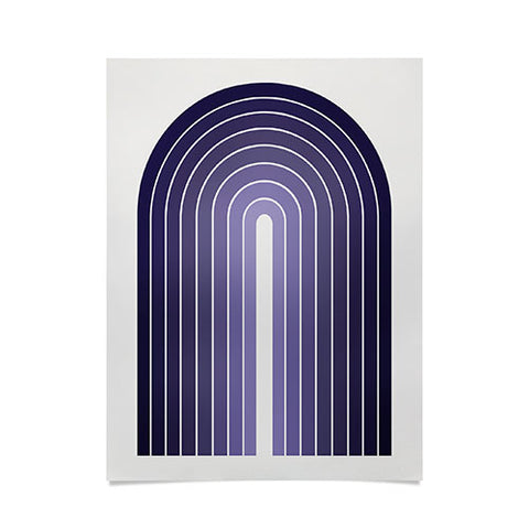 Colour Poems Gradient Arch Purple Poster