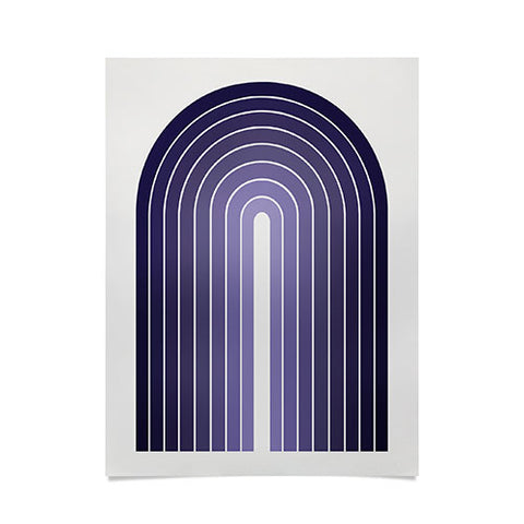 Colour Poems Gradient Arch Purple Poster