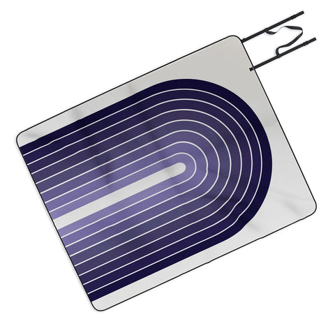 Colour Poems Gradient Arch Purple Picnic Blanket