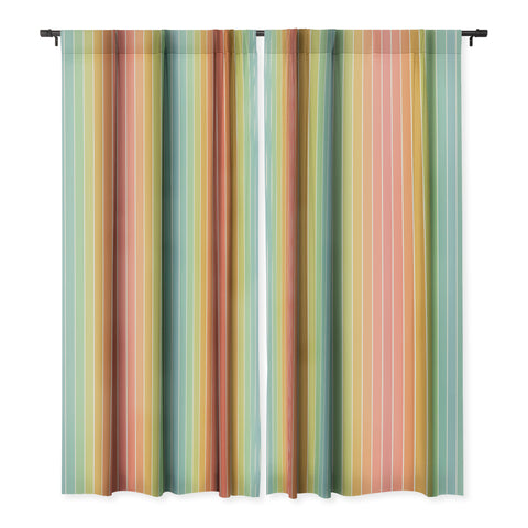 Colour Poems Gradient Arch Rainbow Blackout Window Curtain
