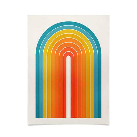 Colour Poems Gradient Arch Rainbow II Poster