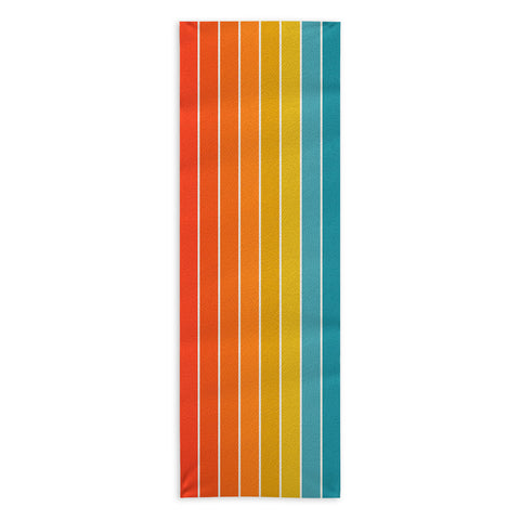 Colour Poems Gradient Arch Rainbow II Yoga Towel