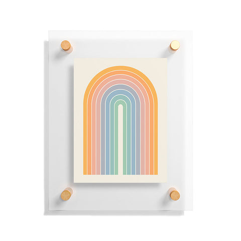 Colour Poems Gradient Arch Rainbow III Floating Acrylic Print