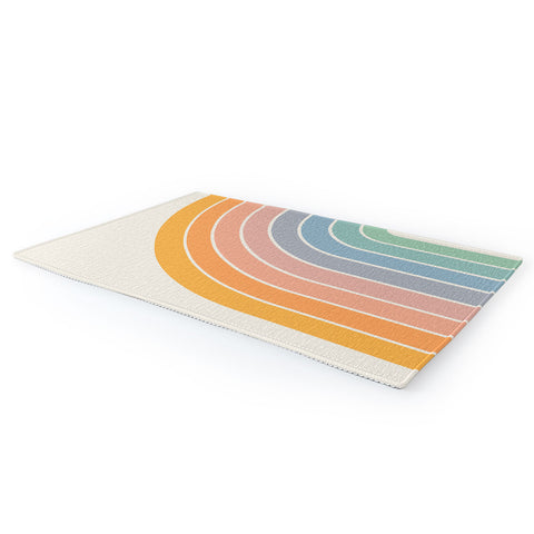 Colour Poems Gradient Arch Rainbow III Area Rug