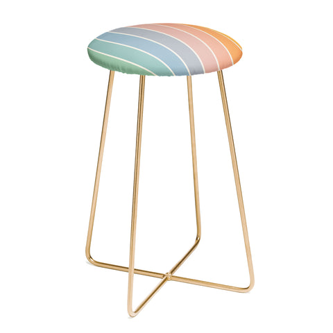 Colour Poems Gradient Arch Rainbow III Counter Stool