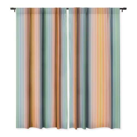 Colour Poems Gradient Arch Rainbow III Blackout Window Curtain