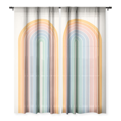 Colour Poems Gradient Arch Rainbow III Sheer Non Repeat
