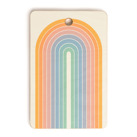 Colour Poems Gradient Arch Rainbow III Cutting Board Rectangle