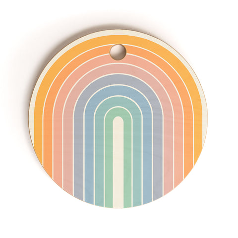 Colour Poems Gradient Arch Rainbow III Cutting Board Round