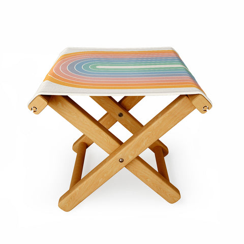 Colour Poems Gradient Arch Rainbow III Folding Stool