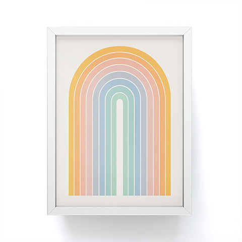 Colour Poems Gradient Arch Rainbow III Framed Mini Art Print