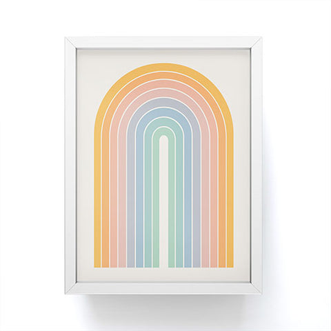 Colour Poems Gradient Arch Rainbow III Framed Mini Art Print