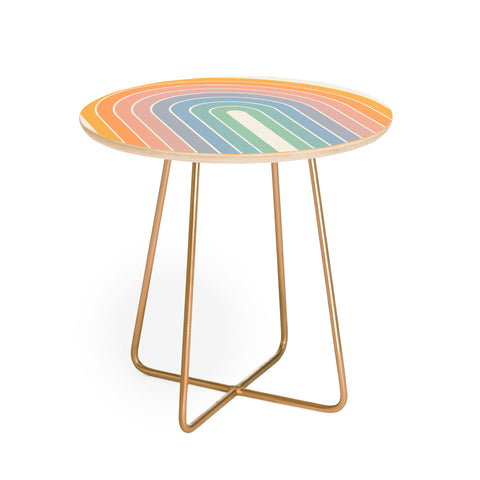 Colour Poems Gradient Arch Rainbow III Round Side Table