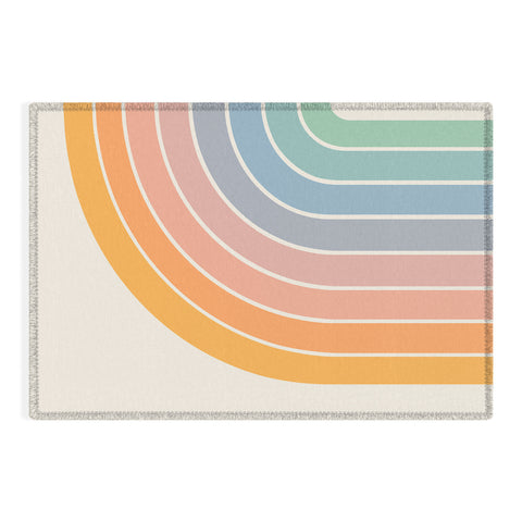Colour Poems Gradient Arch Rainbow III Outdoor Rug