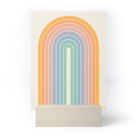 Colour Poems Gradient Arch Rainbow III Mini Art Print