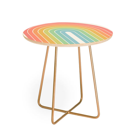 Colour Poems Gradient Arch Rainbow Round Side Table