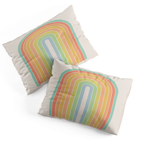 Colour Poems Gradient Arch Rainbow Pillow Shams