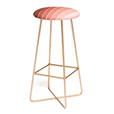 Colour Poems Gradient Arch Red Bar Stool