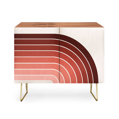Colour Poems Gradient Arch Red Credenza