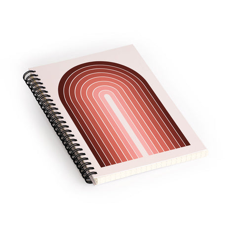 Colour Poems Gradient Arch Red Spiral Notebook
