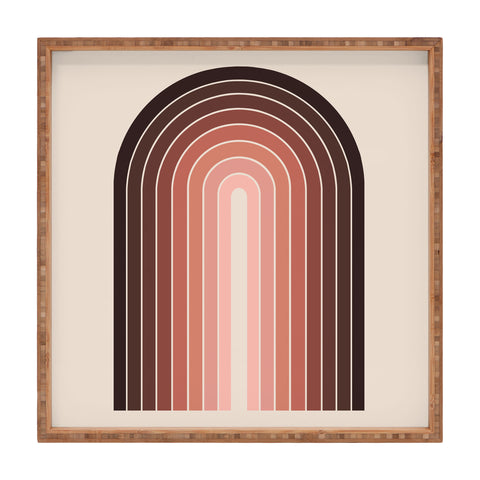 Colour Poems Gradient Arch Red Square Tray