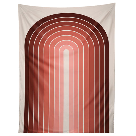 Colour Poems Gradient Arch Red Tapestry