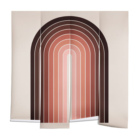 Colour Poems Gradient Arch Red Wall Mural