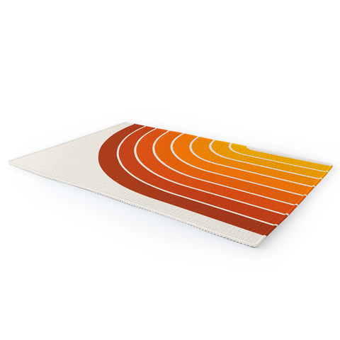 Colour Poems Gradient Arch Sunset Area Rug