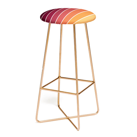 Colour Poems Gradient Arch Sunset II Bar Stool