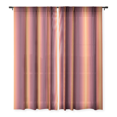 Colour Poems Gradient Arch Sunset II Sheer Window Curtain