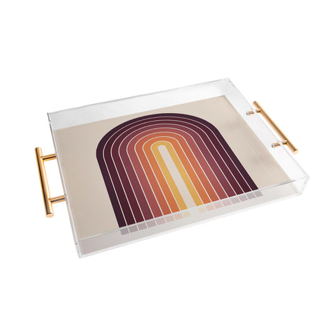 Colour Poems Gradient Arch Sunset II Acrylic Tray