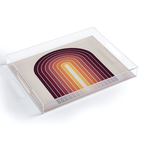 Colour Poems Gradient Arch Sunset II Acrylic Tray