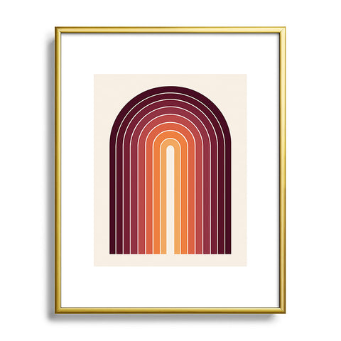 Colour Poems Gradient Arch Sunset II Metal Framed Art Print