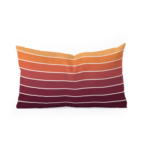 Colour Poems Gradient Arch Sunset II Oblong Throw Pillow