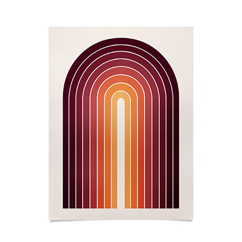 Colour Poems Gradient Arch Sunset II Poster