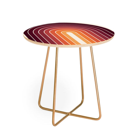 Colour Poems Gradient Arch Sunset II Round Side Table