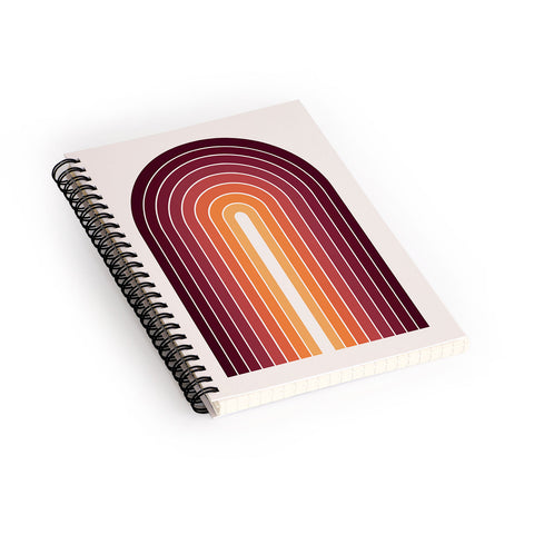 Colour Poems Gradient Arch Sunset II Spiral Notebook