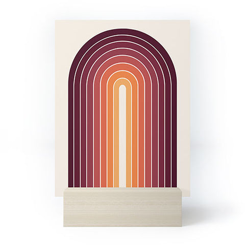 Colour Poems Gradient Arch Sunset II Mini Art Print