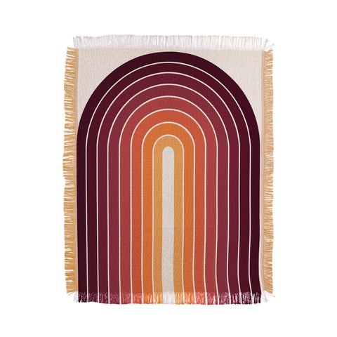 Colour Poems Gradient Arch Sunset II Throw Blanket