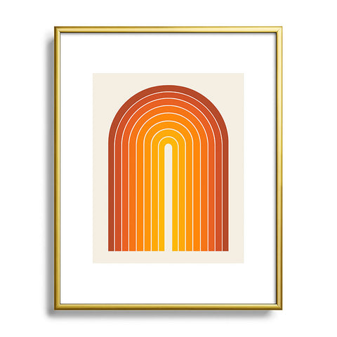 Colour Poems Gradient Arch Sunset Metal Framed Art Print
