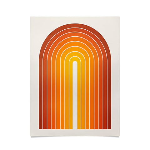 Colour Poems Gradient Arch Sunset Poster